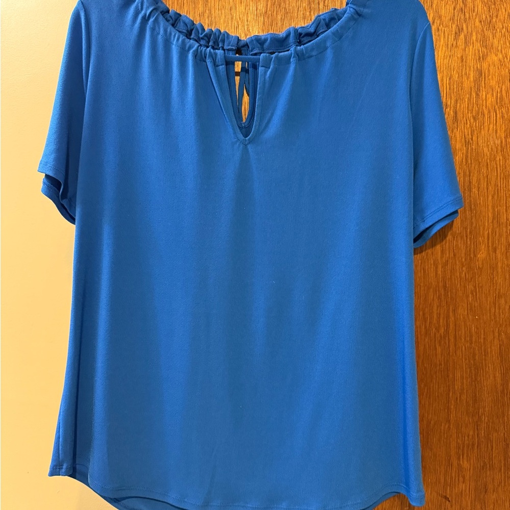 Worthington Vibrant Blue Blouse